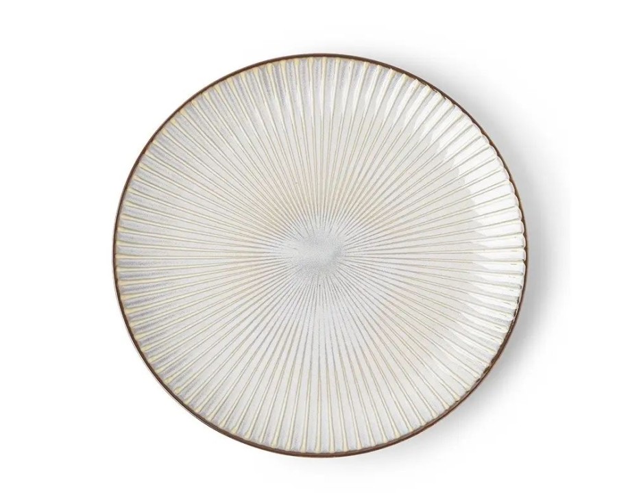 Tabletop Miya Company Large Plates | Aiya Ivory 9.25" Plate