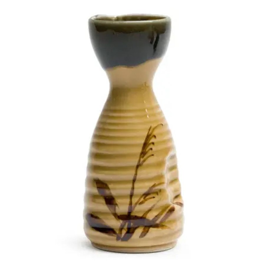 Tabletop Miya Company Sake Bottles & Cups | Oribe Sasa 8 Oz. Sake Bottle