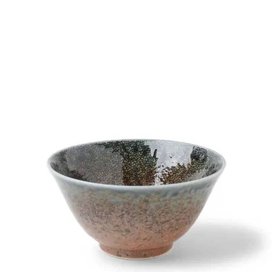 Tabletop Miya Company Medium Bowls | Blue Sand Crackle Bowl 5-1/4"
