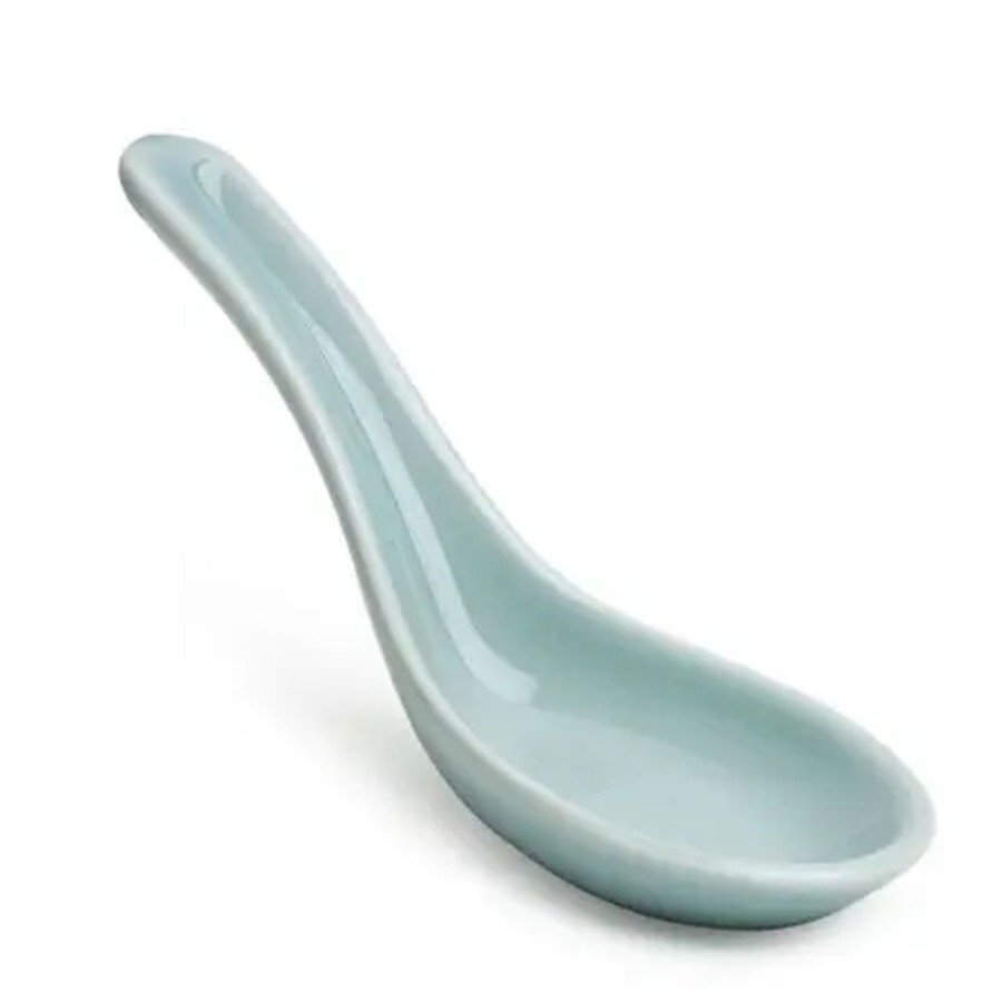 Tabletop Miya Company Soup Spoons | Celadon Soup Spoon