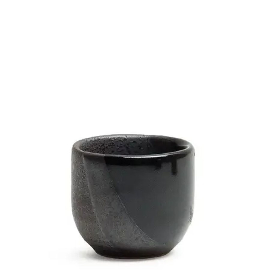 Tabletop Miya Company Sake Bottles & Cups | Tenmoku Hankake 1 Oz. Sake Cup