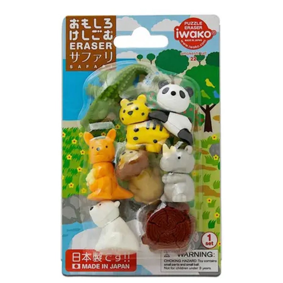 Whimsy Miya Company Other | Iwako Safari Animals Eraser Pack At Miya