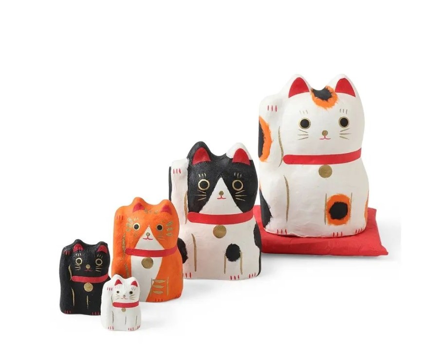 Whimsy Miya Company Figurines | Figurine Fortune Cat Nesting Doll Set