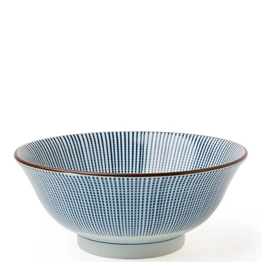 Tabletop Miya Company Ramen Bowls | Sendan Tokusa 8.25" Noodle Bowl