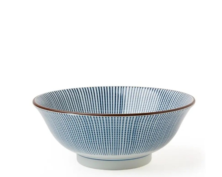 Tabletop Miya Company Ramen Bowls | Sendan Tokusa 8.25" Noodle Bowl